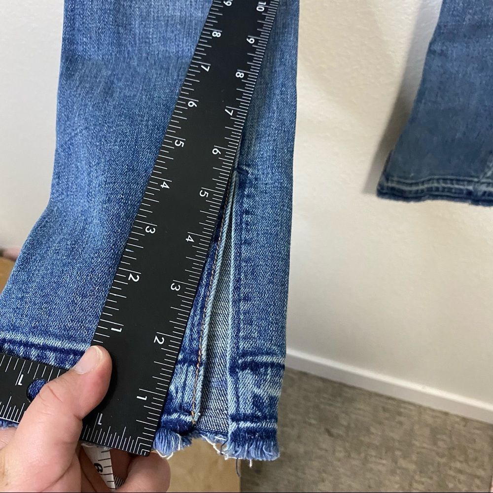 FreePeople Skinny Wash Raw Hem Split Ankle Jean-25 - Picture 6 of 11